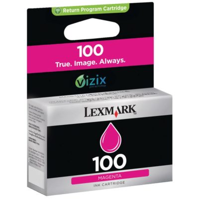 Lexmark 100 Ink Cartridge, Magenta Single Pack, 14N0901E